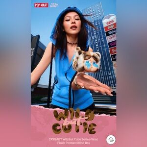 POP MART CRYBABY – Wild But Cutie Series Pendant | Mystery Blind Box | NIB ✨